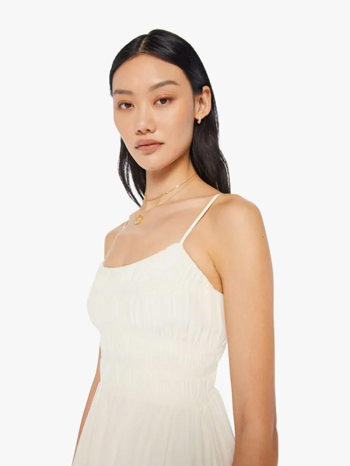 Women Mother Denim Stylla Dress White Agate