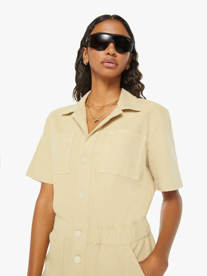 Women Mother Denim The Patch Springy Romper Mojave Desert Women Mother Denim The Patch Springy Romper Mojave Desert