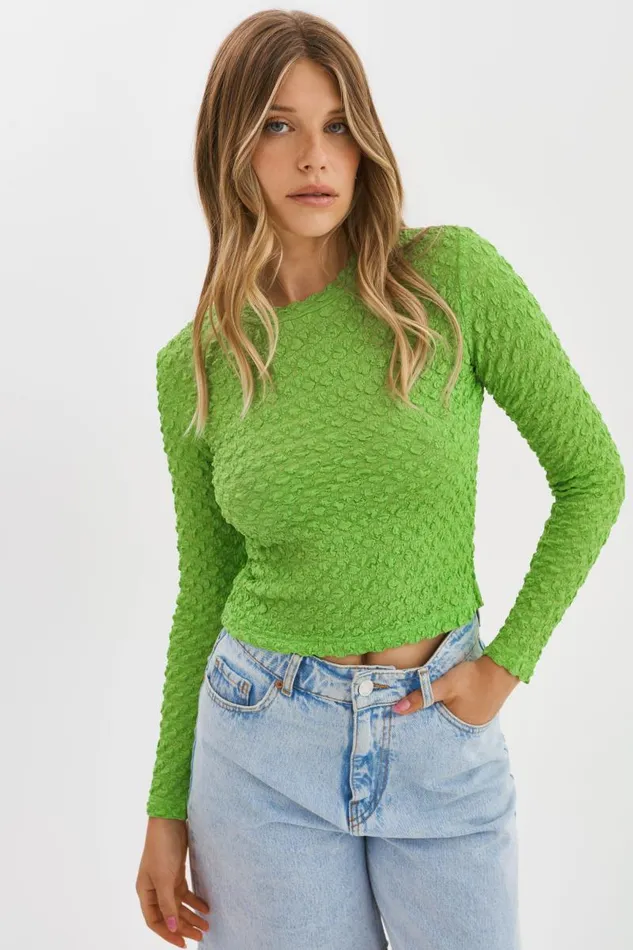 Women NANDRA Longsleeve Top Kelly Green LAMARQUE Tops Women NANDRA Longsleeve Top Kelly Green LAMARQUE Tops
