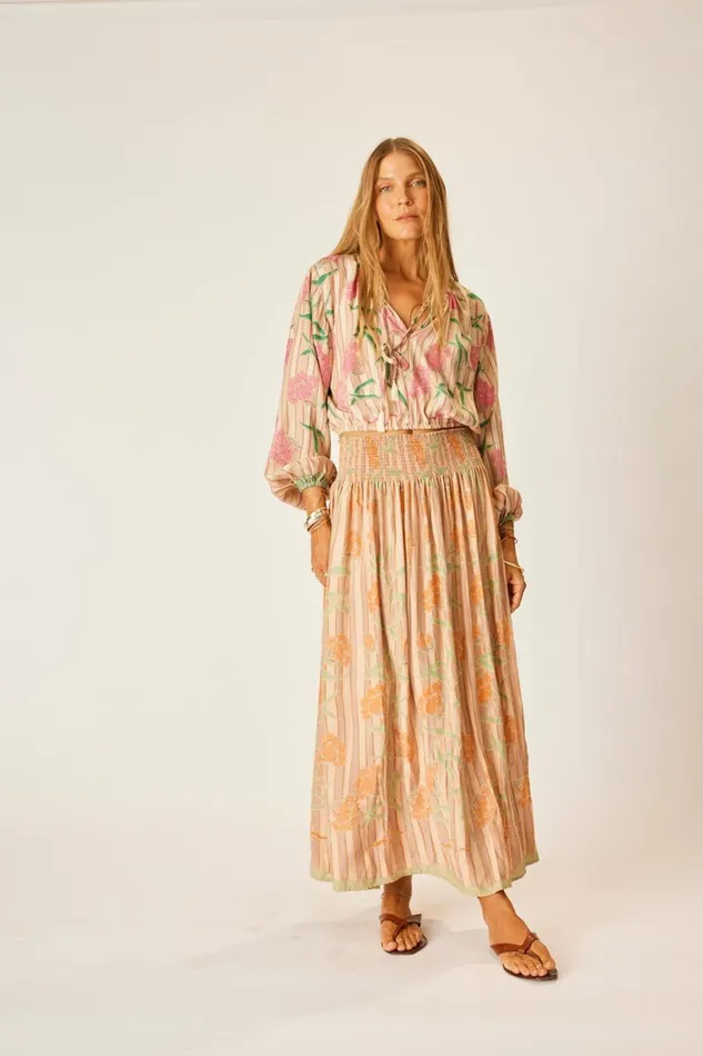 Women Natalie Martin Bottoms Bella Skirt Chamomile Apricot