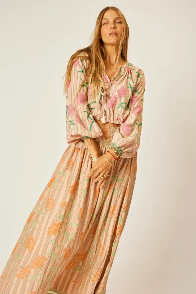 Women Natalie Martin Bottoms Bella Skirt Chamomile Apricot