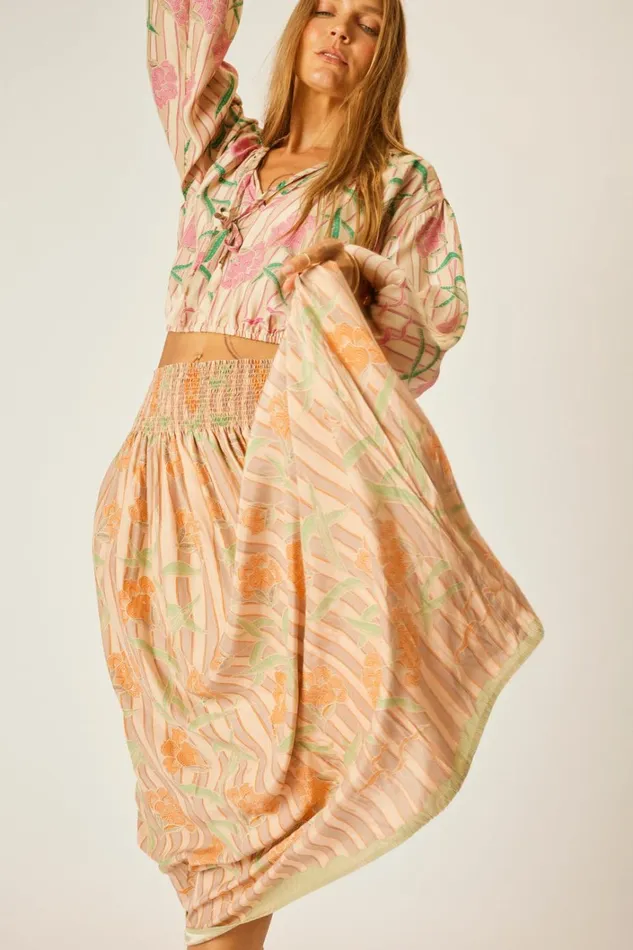 Women Natalie Martin Bottoms Bella Skirt Chamomile Apricot