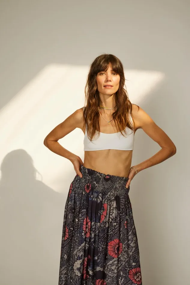 Women Natalie Martin Bottoms Bella Skirt Peacock Ink