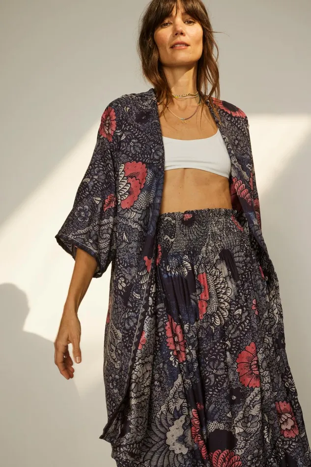 Women Natalie Martin Bottoms Bella Skirt Peacock Ink