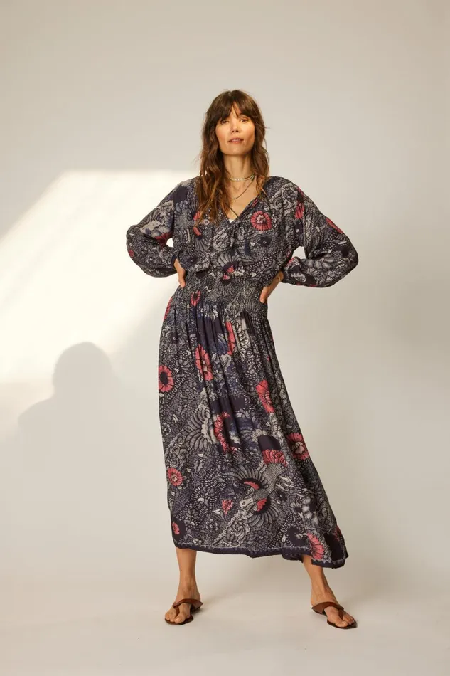 Women Natalie Martin Bottoms Bella Skirt Peacock Ink