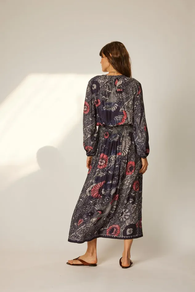 Women Natalie Martin Bottoms Bella Skirt Peacock Ink
