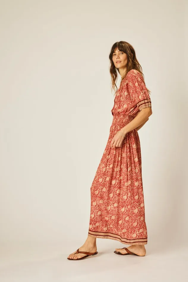 Women Natalie Martin Bottoms Bella Skirt Water Lily Terracotta Women Natalie Martin Bottoms Bella Skirt Water Lily Terracotta