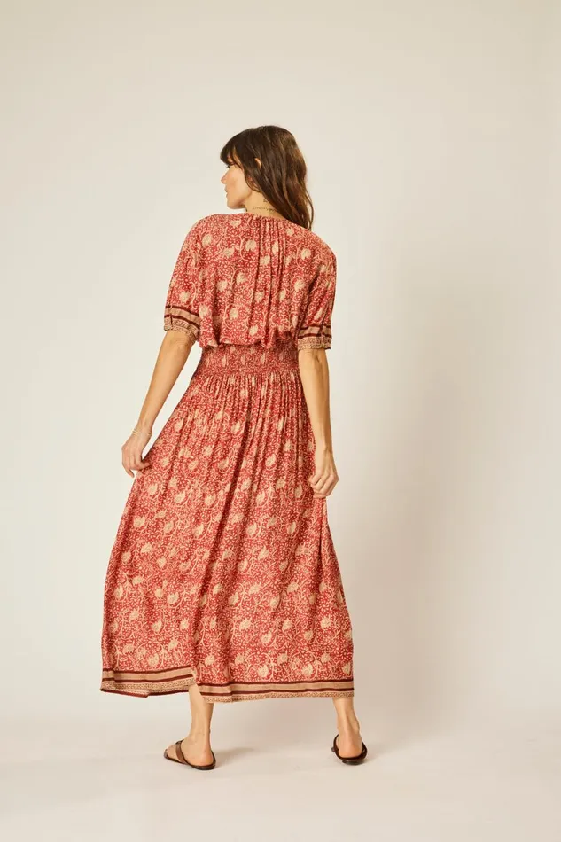 Women Natalie Martin Bottoms Bella Skirt Water Lily Terracotta Women Natalie Martin Bottoms Bella Skirt Water Lily Terracotta