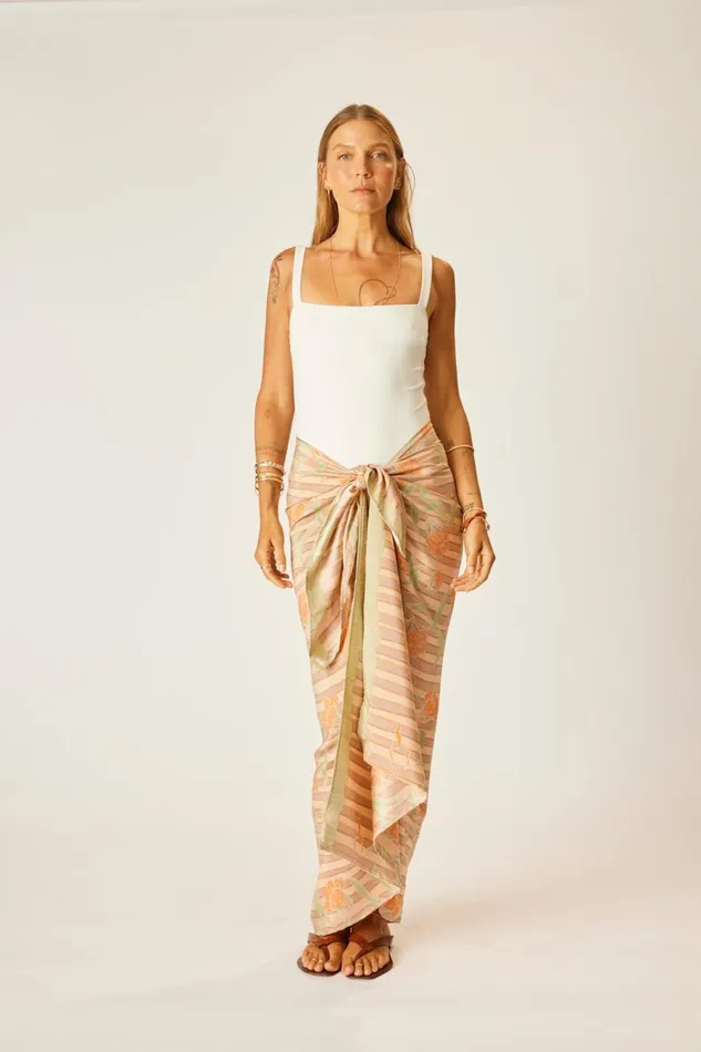 Women Natalie Martin Bottoms Sarong Chamomile Apricot