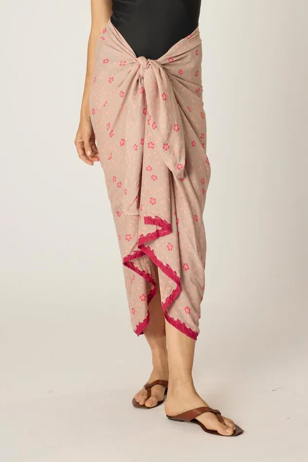 Women Natalie Martin Bottoms Sarong Pinwheel Mink Women Natalie Martin Bottoms Sarong Pinwheel Mink