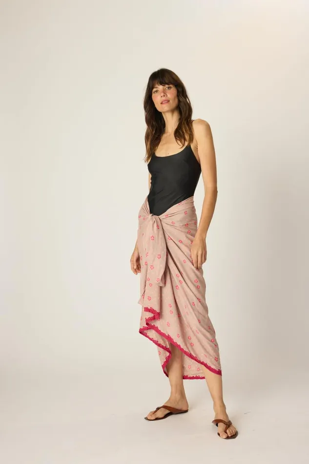 Women Natalie Martin Bottoms Sarong Pinwheel Mink Women Natalie Martin Bottoms Sarong Pinwheel Mink