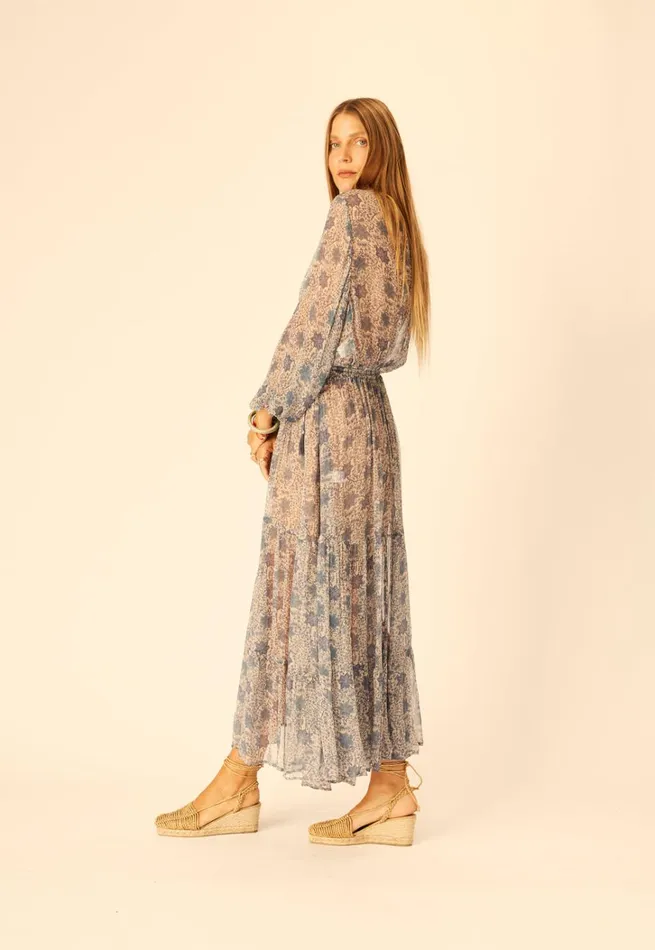 Women Natalie Martin Bottoms Sierra Skirt Chiffon Snowflake Sea