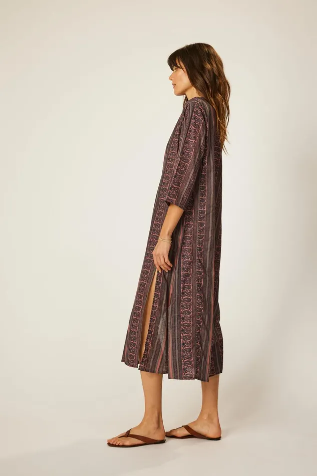 Women Natalie Martin CoverUps Isobel Dress Paisley Stripe Heather