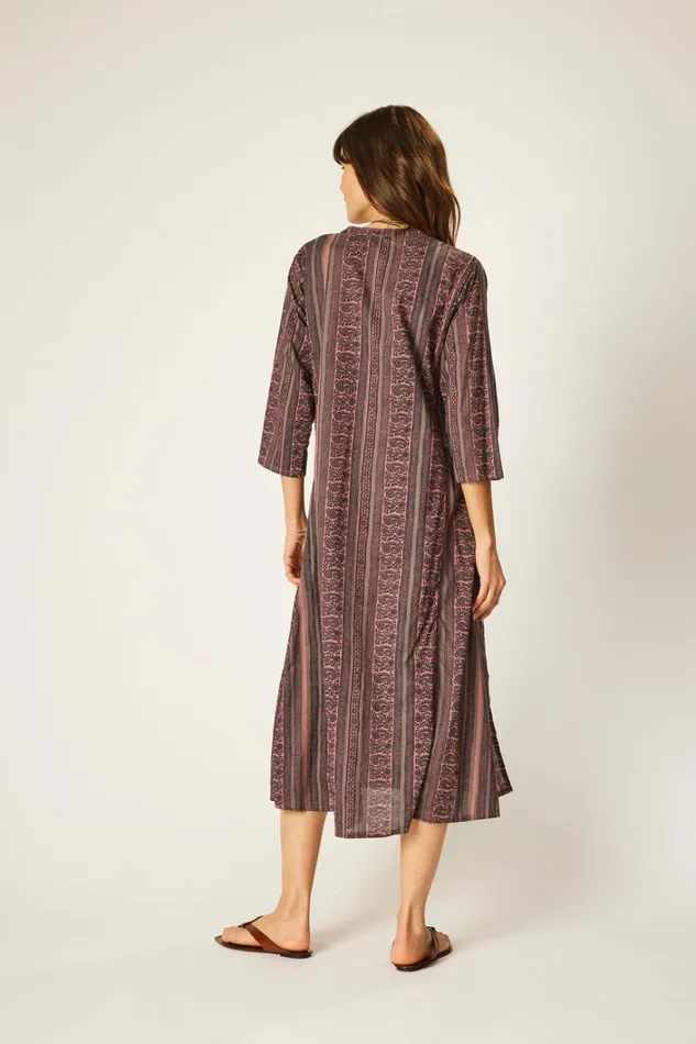 Women Natalie Martin CoverUps Isobel Dress Paisley Stripe Heather