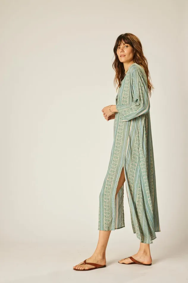 Women Natalie Martin CoverUps Isobel Dress Paisley Stripe Pool