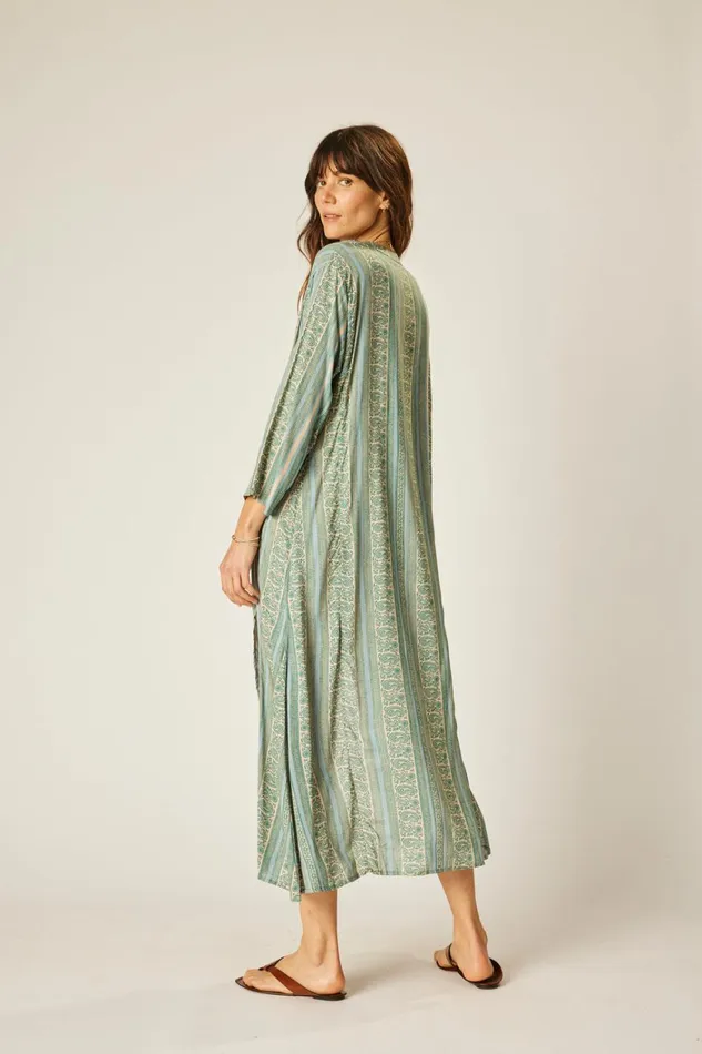 Women Natalie Martin CoverUps Isobel Dress Paisley Stripe Pool