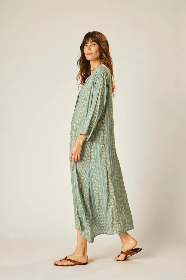 Women Natalie Martin CoverUps Isobel Dress Paisley Stripe Pool