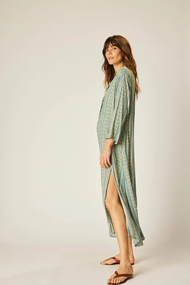 Women Natalie Martin CoverUps Isobel Dress Paisley Stripe Pool