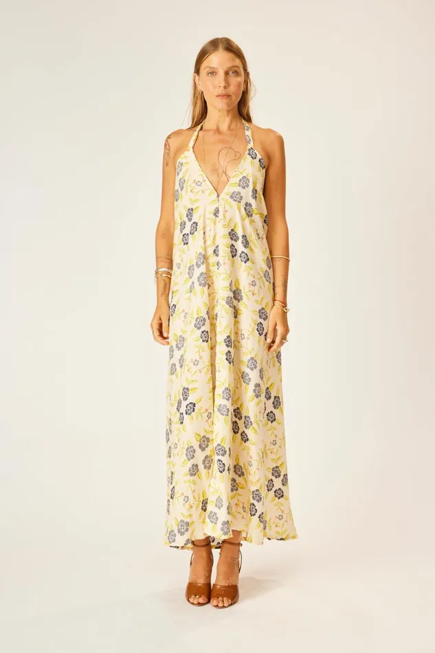 Women Natalie Martin CoverUps Lola Dress Prairie Indigo