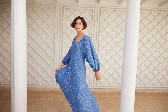 Women Natalie Martin Dresses Alice Dress Pinwheel Denim