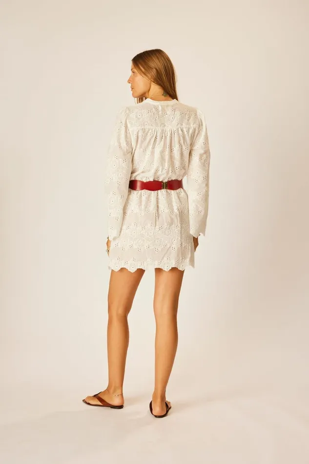 Women Natalie Martin Dresses Cleo Dress Geranium Milk