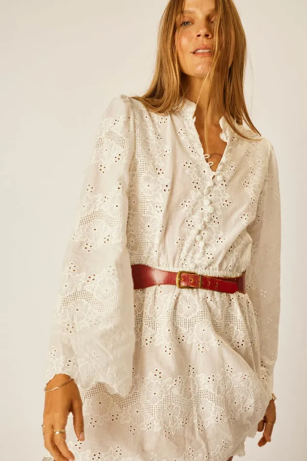 Women Natalie Martin Dresses Cleo Dress Geranium Milk