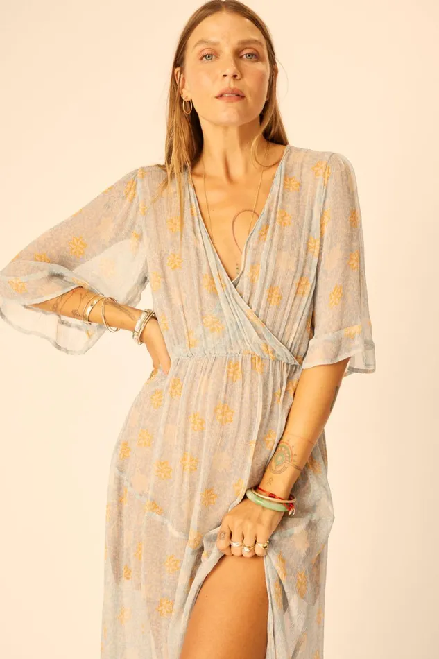 Women Natalie Martin Dresses Coco Maxi Snowflake Tangerine