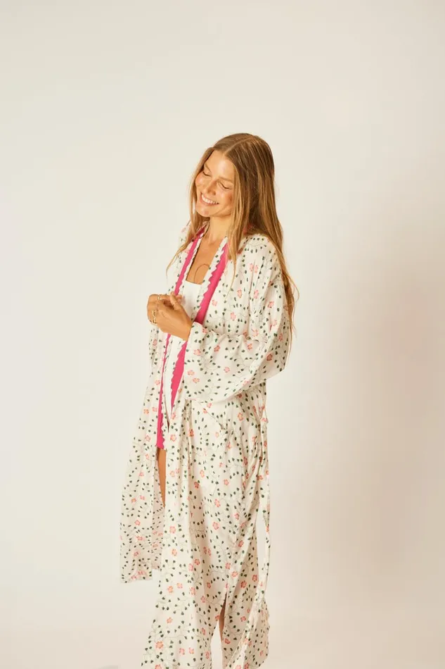 Women Natalie Martin Dresses Diane Long Robe Pinwheel Cotton Women Natalie Martin Dresses Diane Long Robe Pinwheel Cotton