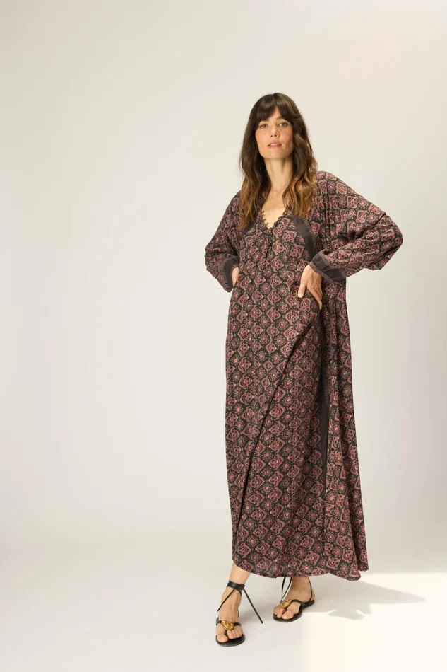 Women Natalie Martin Dresses Fiore Maxi Fleurdelis Black