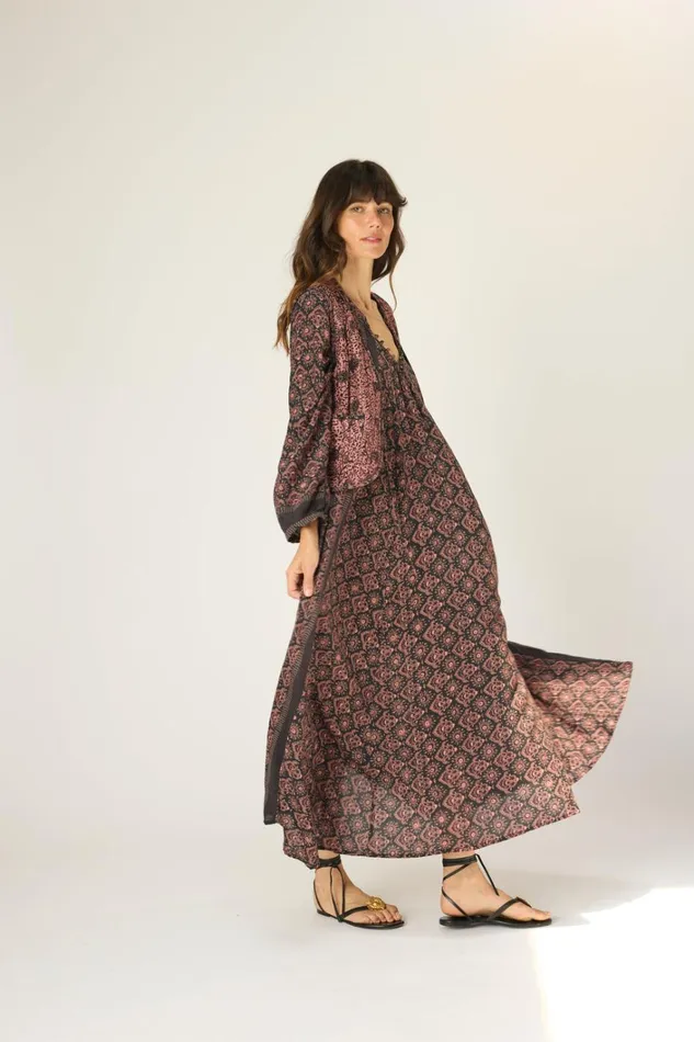 Women Natalie Martin Dresses Fiore Maxi Fleurdelis Black