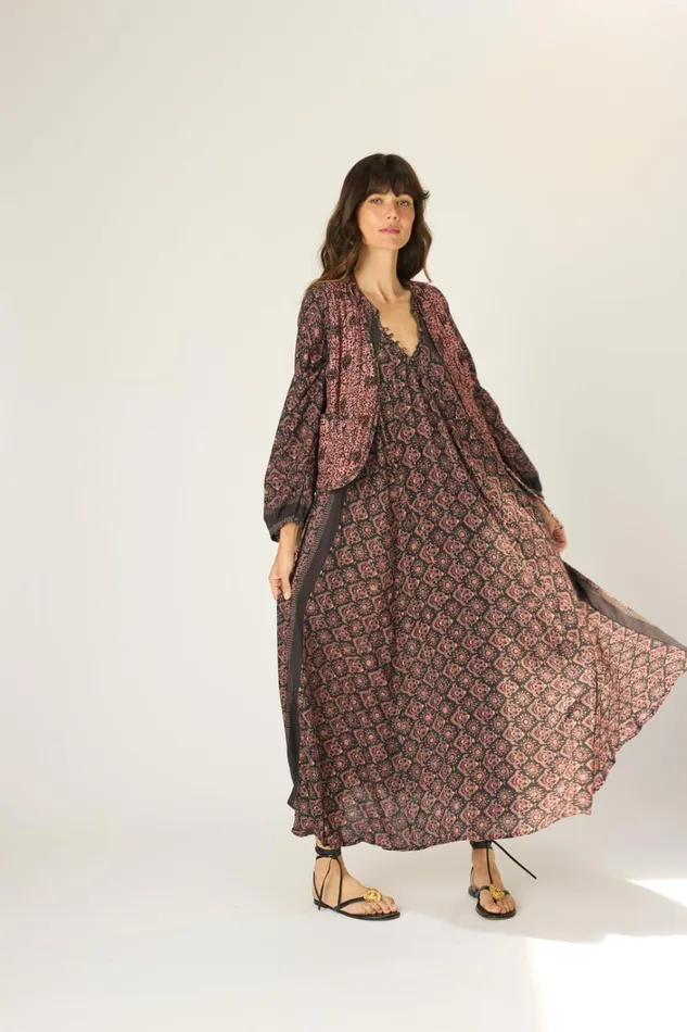 Women Natalie Martin Dresses Fiore Maxi Fleurdelis Black
