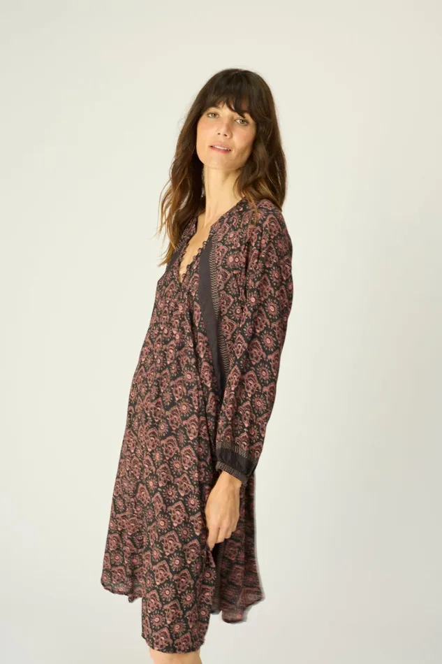 Women Natalie Martin Dresses Fiore Short Dress Fleurdelis Black