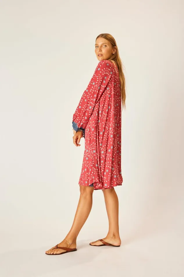 Women Natalie Martin Dresses Fiore Short Dress Pinwheel Barn Red