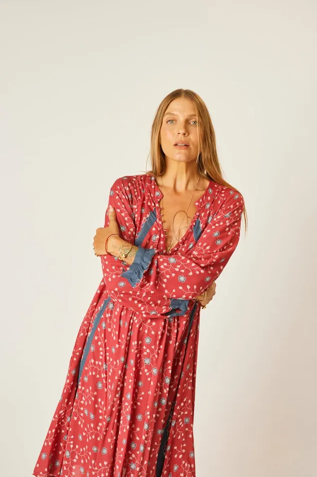 Women Natalie Martin Dresses Fiore Short Dress Pinwheel Barn Red