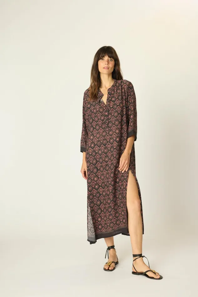 Women Natalie Martin Dresses Isobel Dress Fleurdelis Black
