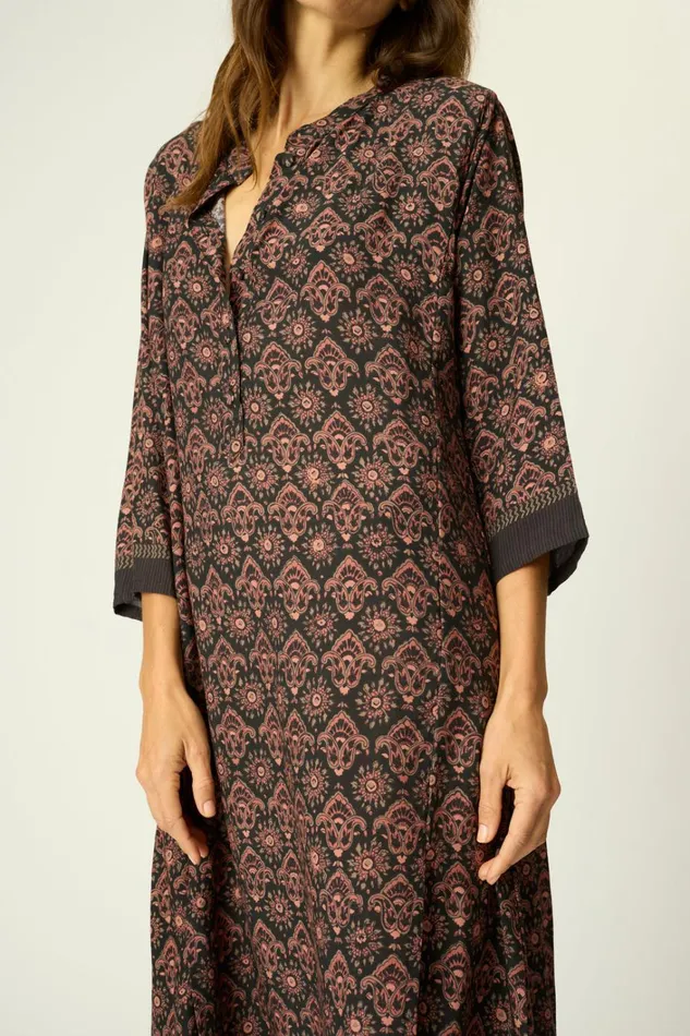 Women Natalie Martin Dresses Isobel Dress Fleurdelis Black