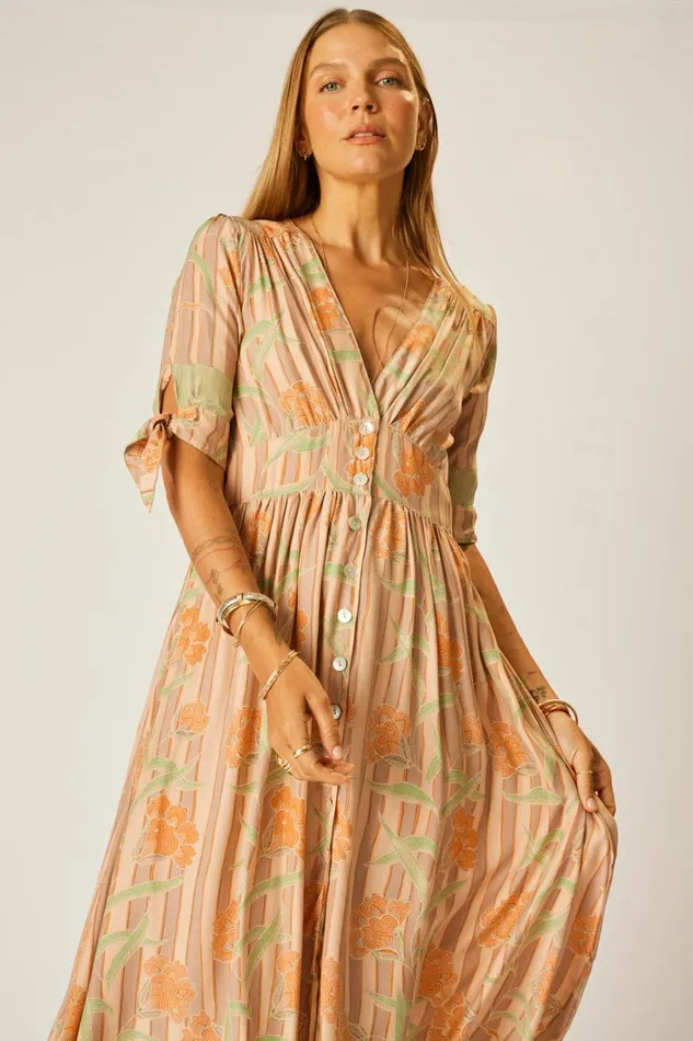 Women Natalie Martin Dresses Layla Dress Chamomile Apricot