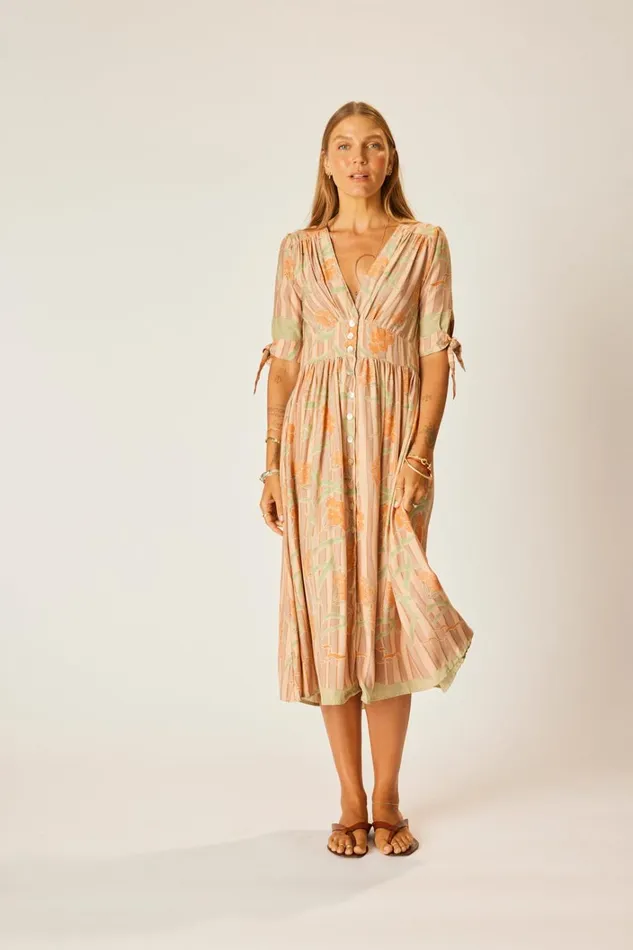 Women Natalie Martin Dresses Layla Dress Chamomile Apricot