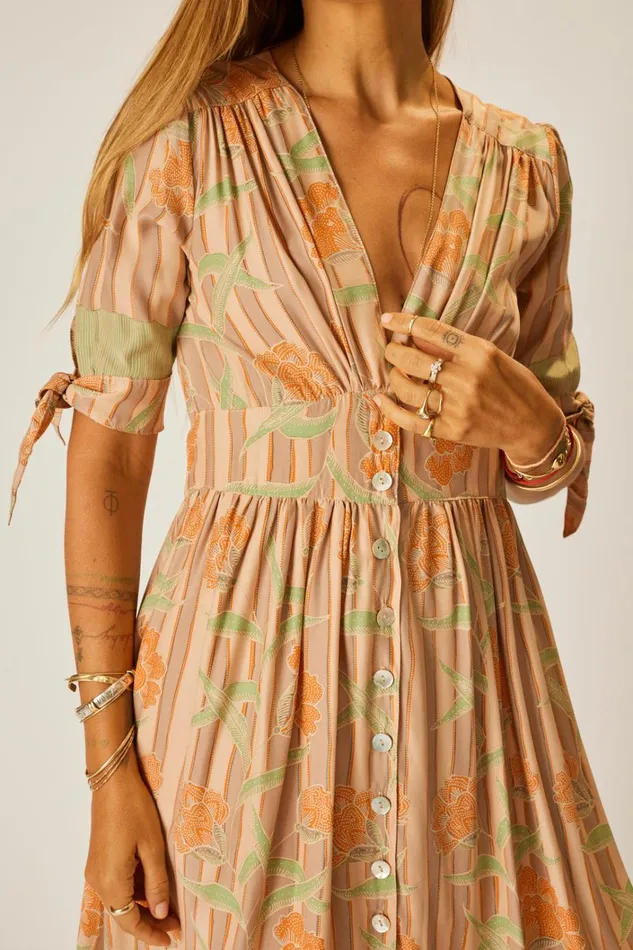 Women Natalie Martin Dresses Layla Dress Chamomile Apricot