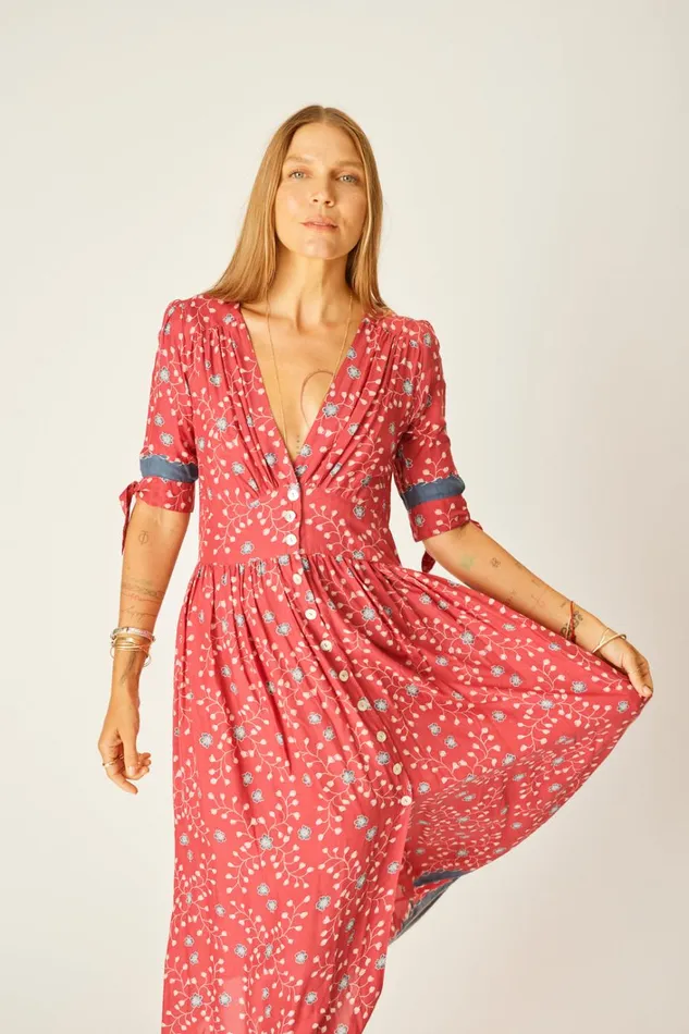 Women Natalie Martin Dresses Layla Dress Pinwheel Barn Red