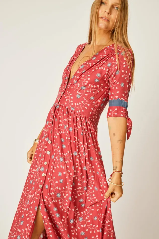 Women Natalie Martin Dresses Layla Dress Pinwheel Barn Red