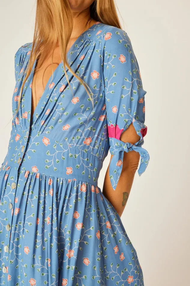 Women Natalie Martin Dresses Layla Dress Pinwheel Denim