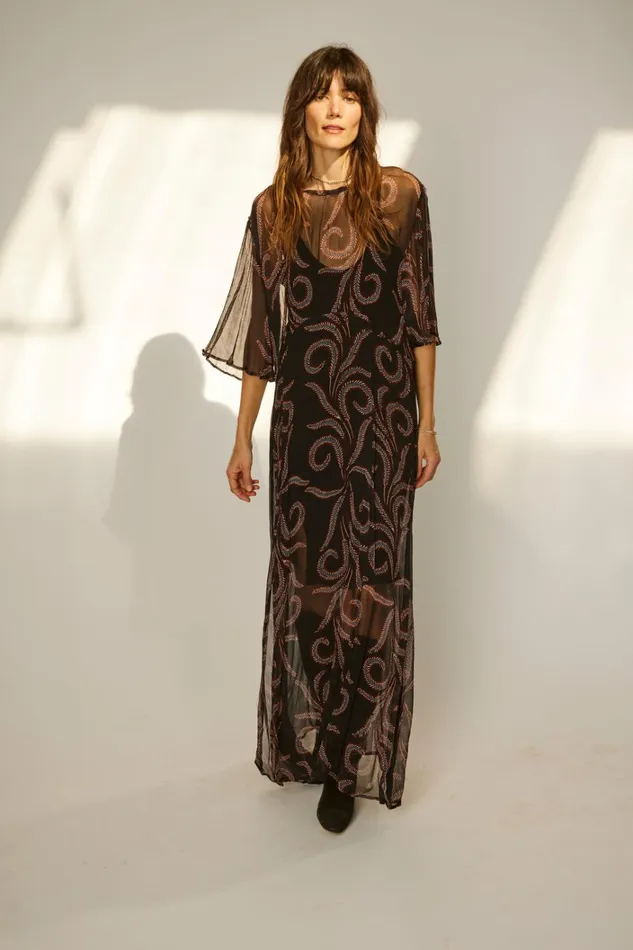 Women Natalie Martin Dresses Lily Dress Feather Chiffon