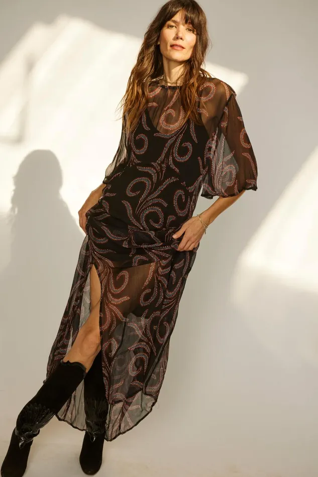 Women Natalie Martin Dresses Lily Dress Feather Chiffon