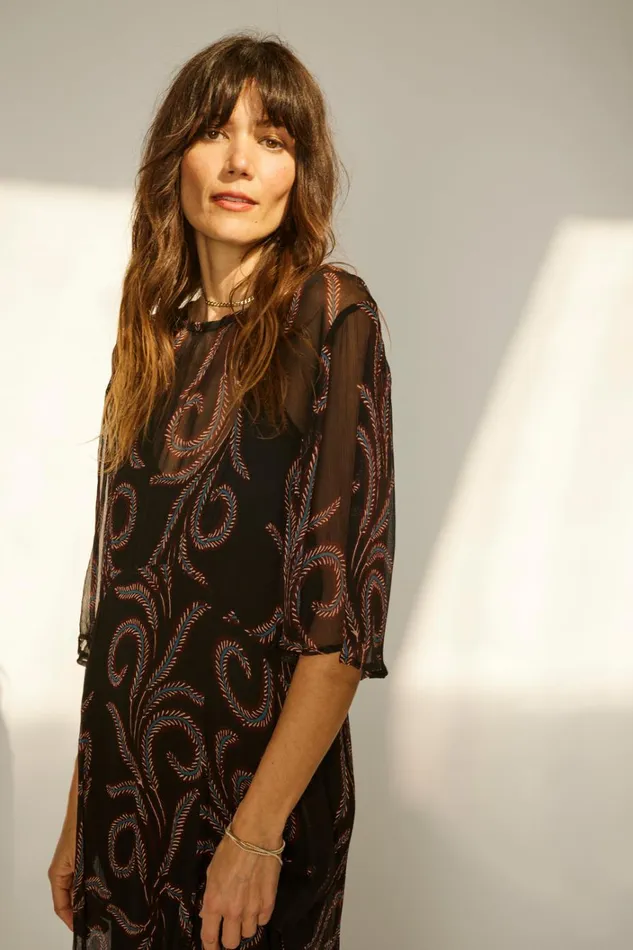 Women Natalie Martin Dresses Lily Dress Feather Chiffon