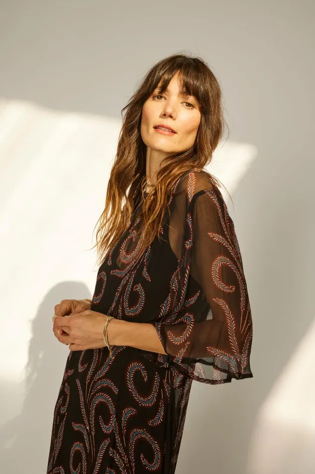 Women Natalie Martin Dresses Lily Dress Feather Chiffon