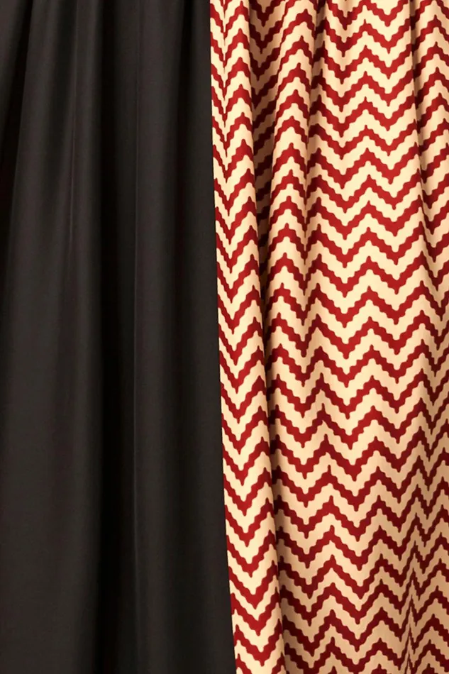 Women Natalie Martin Dresses Maggie Dress Silk Block Zigzag Noire