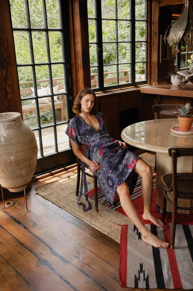 Women Natalie Martin Dresses Monica Dress Peacock Ink Women Natalie Martin Dresses Monica Dress Peacock Ink