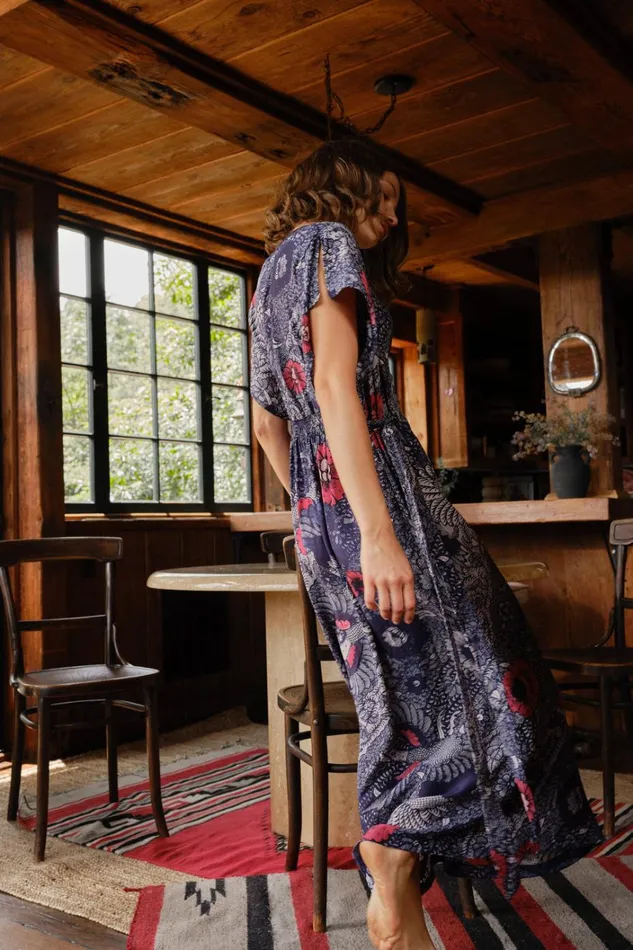 Women Natalie Martin Dresses Monica Dress Peacock Ink Women Natalie Martin Dresses Monica Dress Peacock Ink