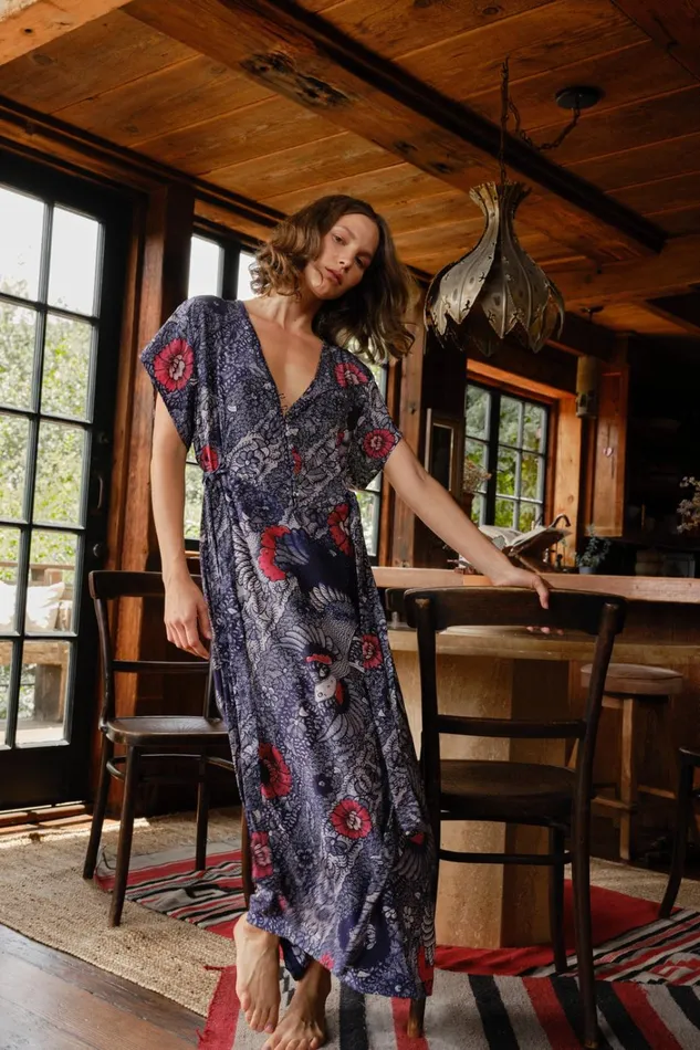 Women Natalie Martin Dresses Monica Dress Peacock Ink Women Natalie Martin Dresses Monica Dress Peacock Ink